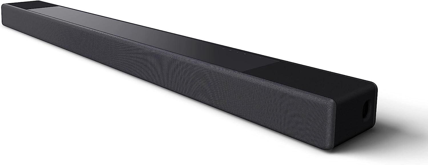 Sony HT-A7000 7.1.2-Kanal Surround Sound Dolby Atmos Premium-Soundbar mit integriertem Subwoofer (Vertical-Sound-Engine, HDMI, Bluetooth, High-Res Audio, 500W Gesamtleistung), Schwarz, Negro
