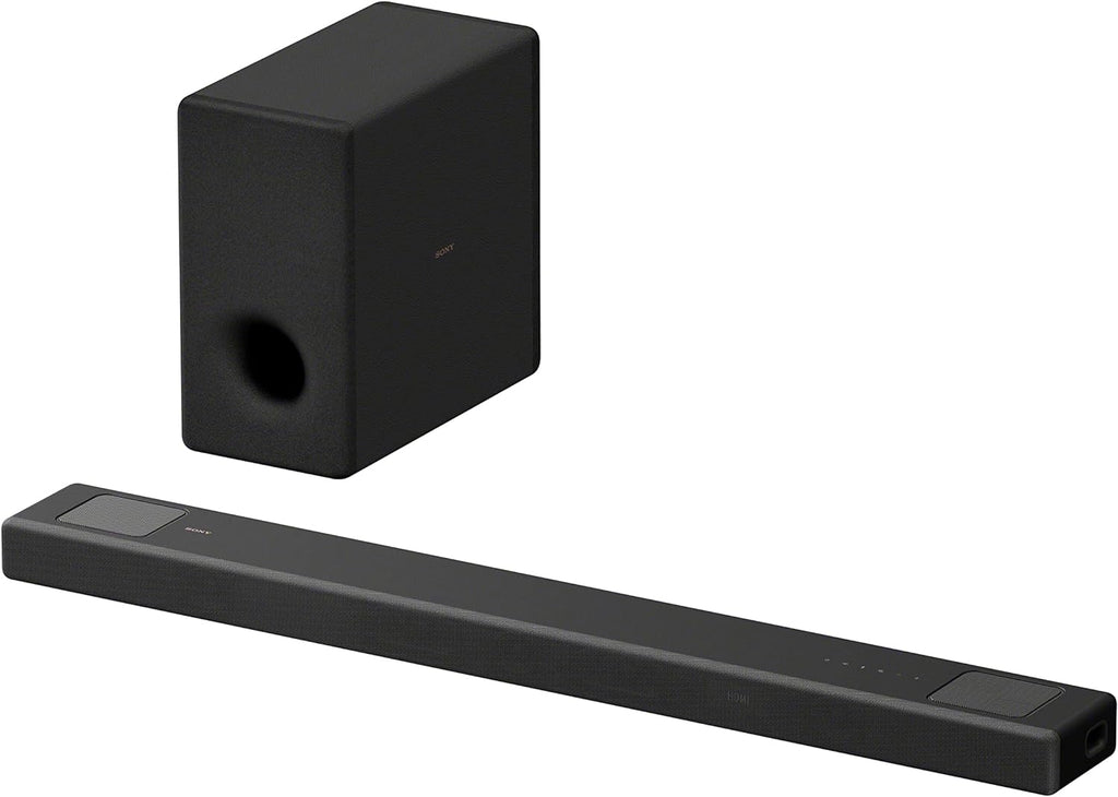 Sony HT-A5000 5.1.2-Kanal Surround Sound Dolby Atmos Premium-Soundbar mit integriertem Subwoofer (HDMI, Bluetooth, High-Res Audio, 500W Gesamtleistung), Schwarz