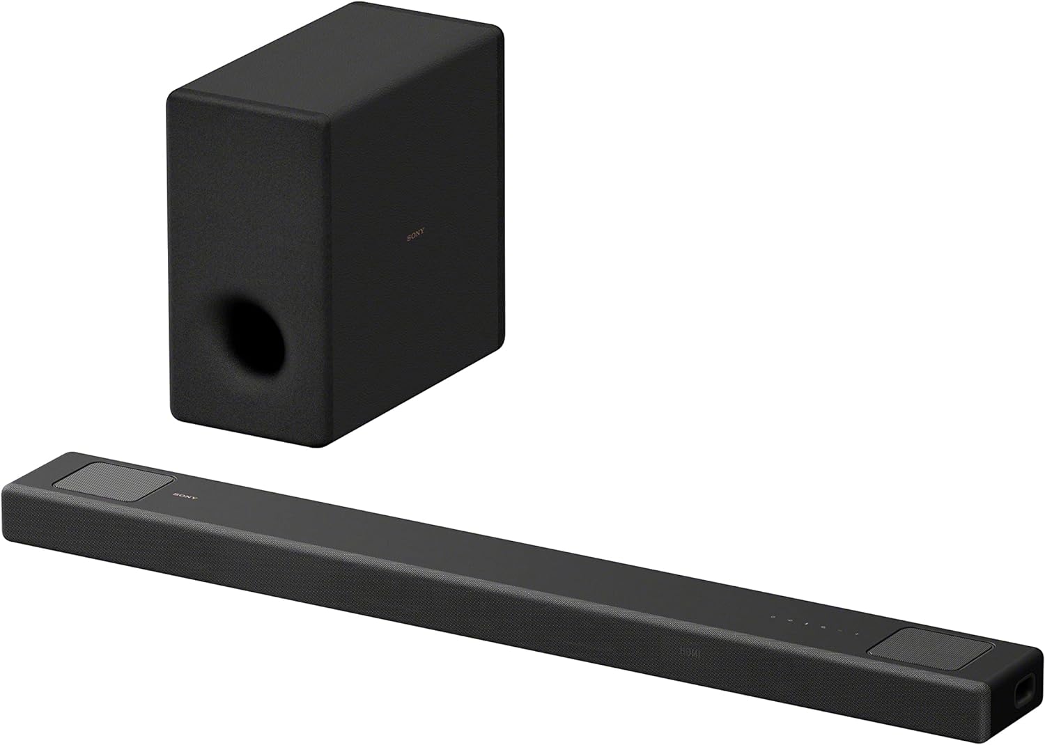 Sony HT-A5000 5.1.2-Kanal Surround Sound Dolby Atmos Premium-Soundbar mit integriertem Subwoofer (HDMI, Bluetooth, High-Res Audio, 500W Gesamtleistung), Schwarz