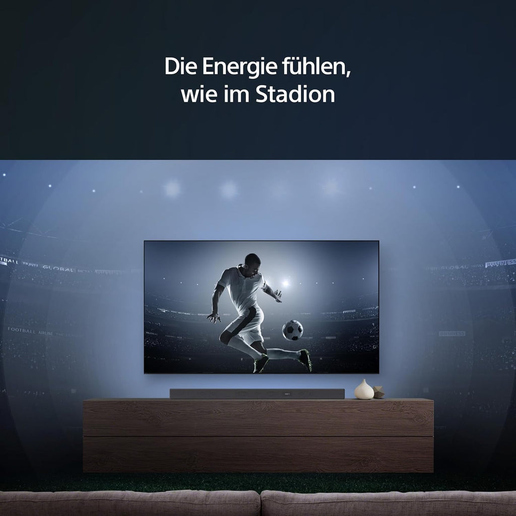 Sony HT-A5000 5.1.2-Kanal Surround Sound Dolby Atmos Premium-Soundbar mit integriertem Subwoofer (HDMI, Bluetooth, High-Res Audio, 500W Gesamtleistung), Schwarz