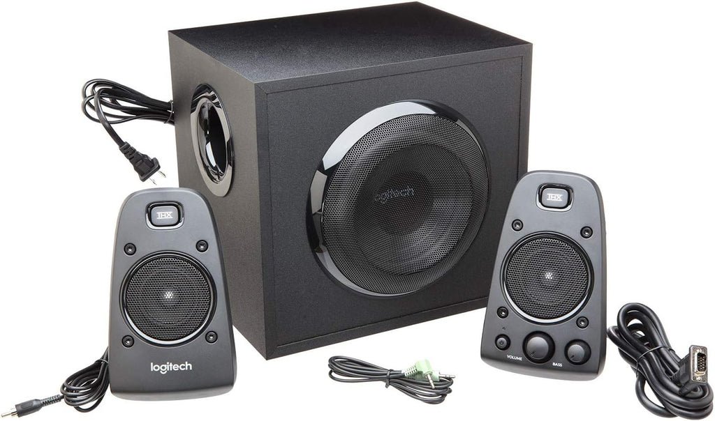 Logitech Z623 Lautsprecher-System mit Subwoofer, Satter Bass, 400 Watt Spitzenleistung