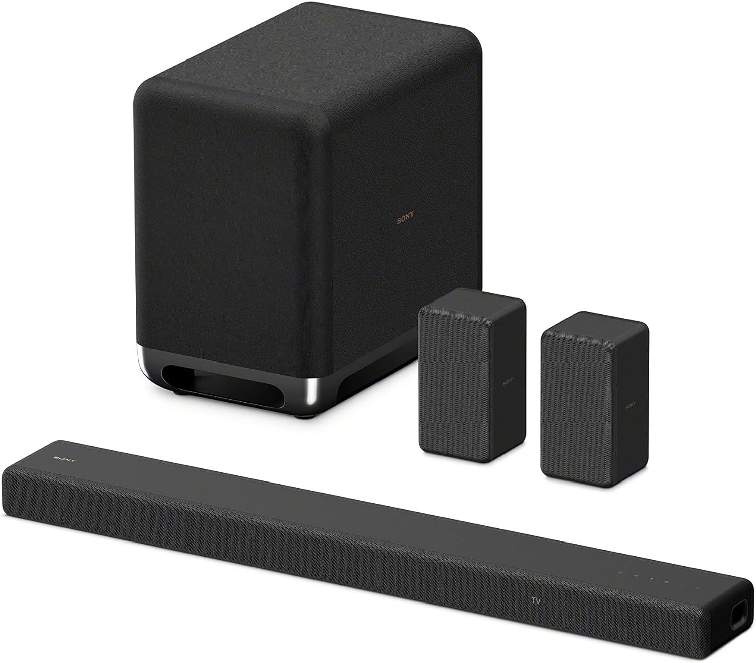 Sony HT-A3000 3.1-Kanal Dolby Atmos Soundbar mit integriertem Dual-Subwoofer und 3 X-Balanced Front-Lautsprechern inklusive speziellem Mittellautsprecher für außergewöhnliche Klarheit, Schwarz
