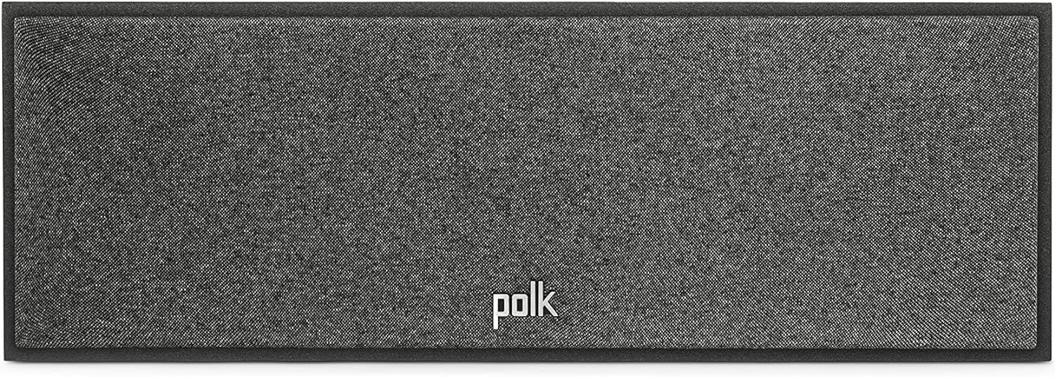 Polk Audio Monitor XT35 schlanker Center Lautsprecher, Hi-Res Zertifiziert, kompatibel mit Dolby Atmos und DTS:X (Stück), Schwarz