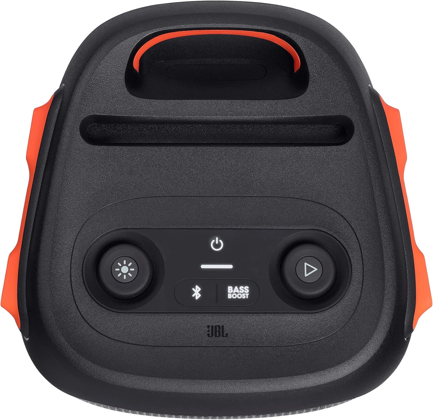 JBL PartyBox 110 in Schwarz – Trag- und rollbarer Bluetooth Party-Lautsprecher mit Lichteffekten – Spritzwassergeschützte, mobile Musikbox mit Akku
