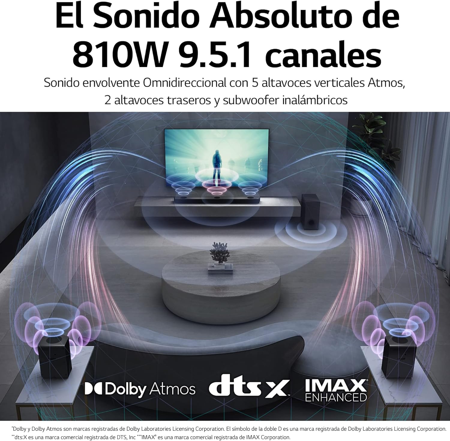 LG Electronics S95QR Silver 9.1.5 Channels 810 W Bluetooth