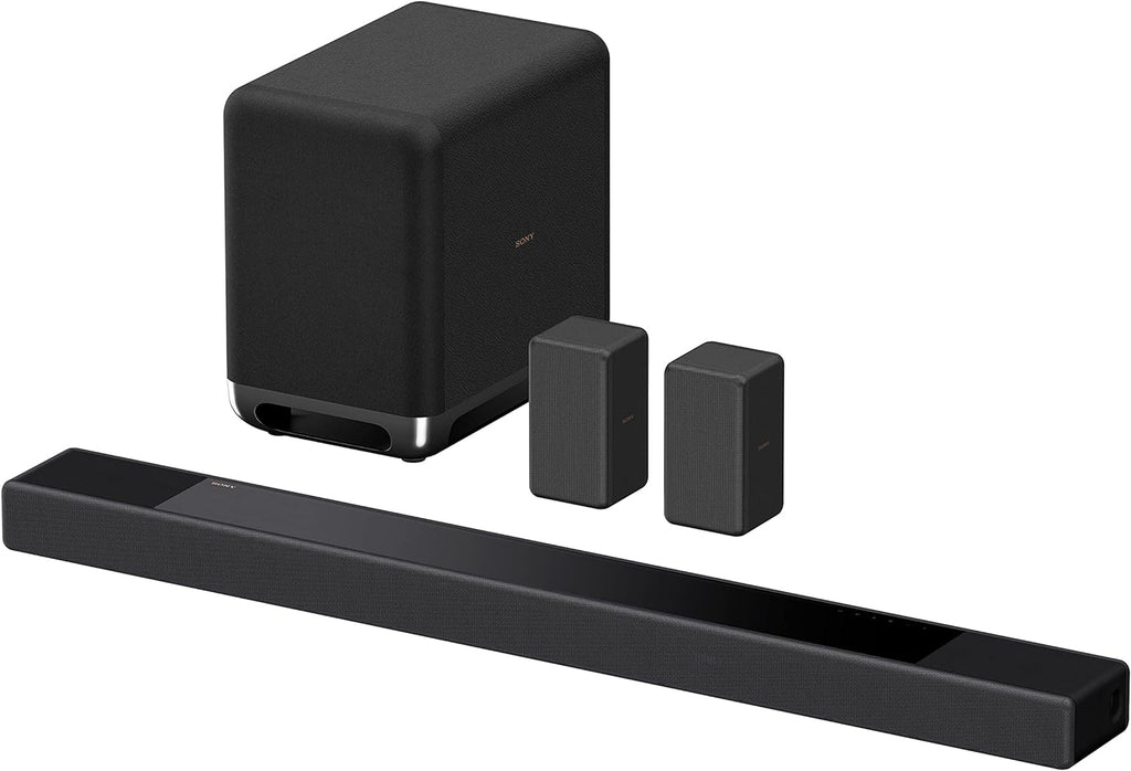 Sony HT-A7000 7.1.2-Kanal Surround Sound Dolby Atmos Premium-Soundbar mit integriertem Subwoofer (Vertical-Sound-Engine, HDMI, Bluetooth, High-Res Audio, 500W Gesamtleistung), Schwarz, Negro